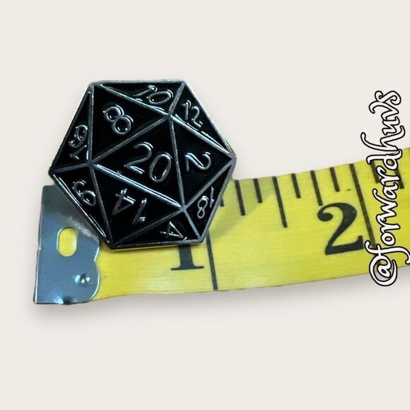 Bundle Sale 3 for $15 | D&D Dungeons & Dragons 20 Side Dice Pin - Picture 5 of 6